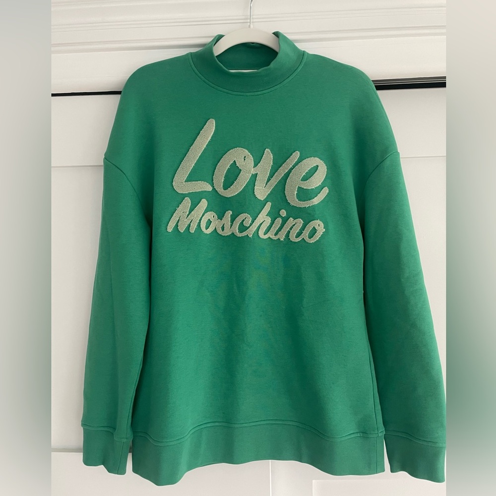 Love Moschino Green Woman’s Sweatshirt Size 4